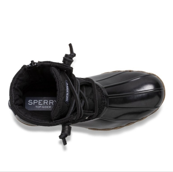🆕 Sperry Topsider Saltwater Kids Nylon Quilt Duck Boots Fall Winter Classic - Picture 12 of 16